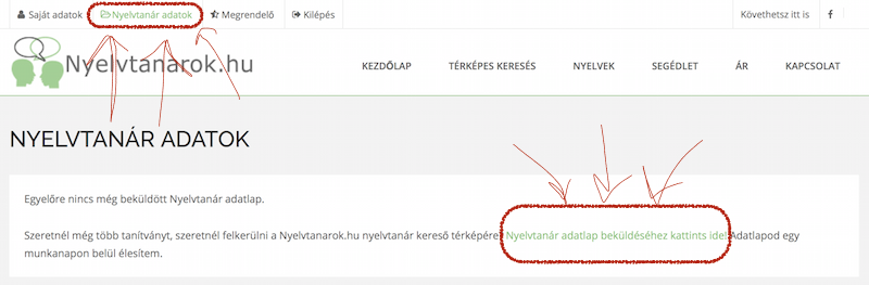 Adatlap beküldés